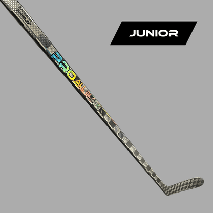 Pro All Black V2 Hockey Stick - Junior