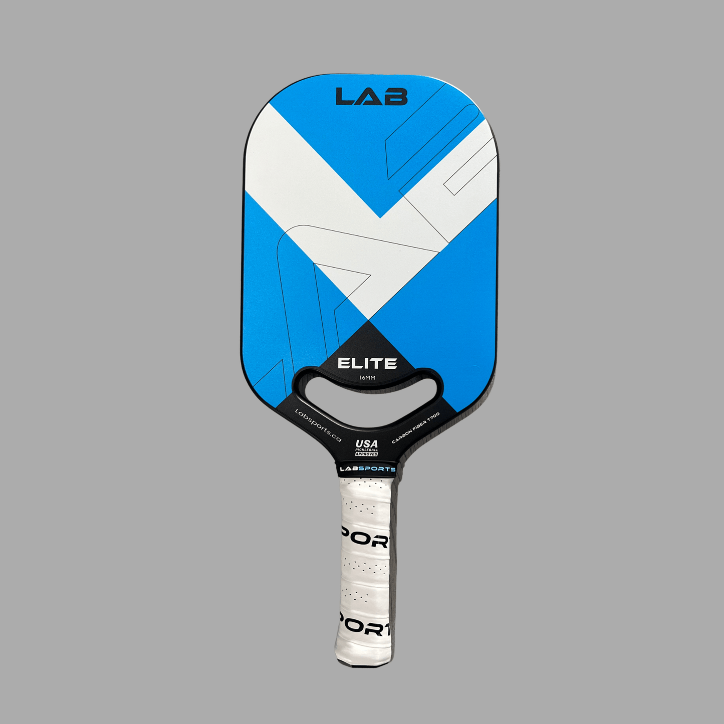 Profil de la raquette de pickleball LabSports Elite avec construction haute performance