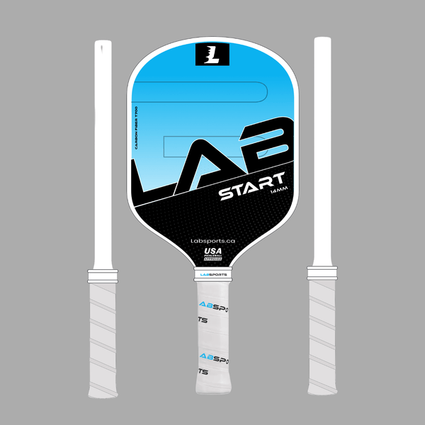 Raquette de pickleball LAB Start conçue pour les joueurs débutants offrant contrôle, confort et durabilité